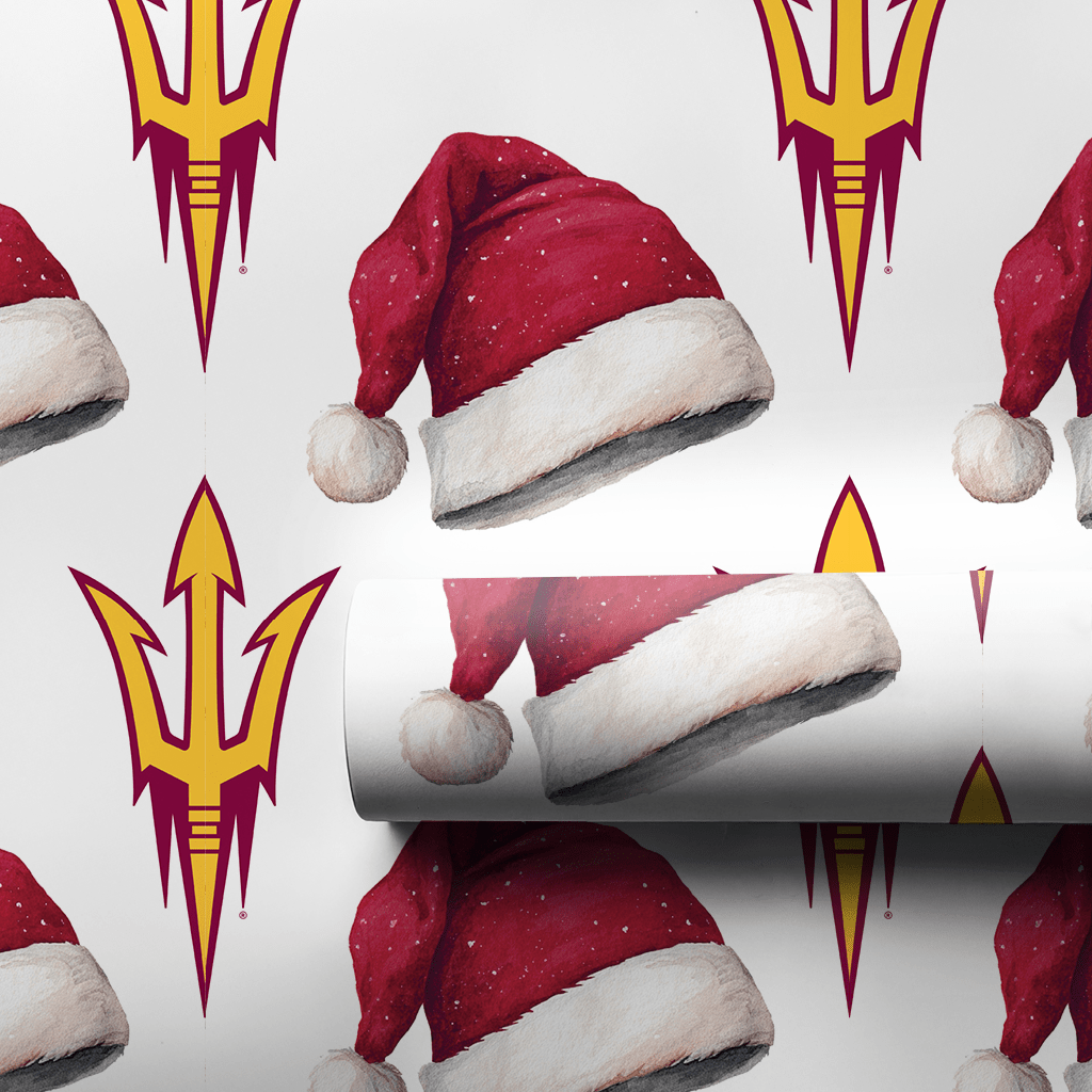 Santa's Sun Devil Signal - Wrapping Paper - Aspen & Arlo