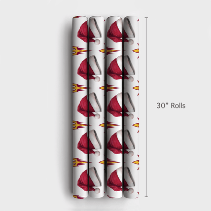 Santa's Sun Devil Signal - Wrapping Paper - Aspen & Arlo