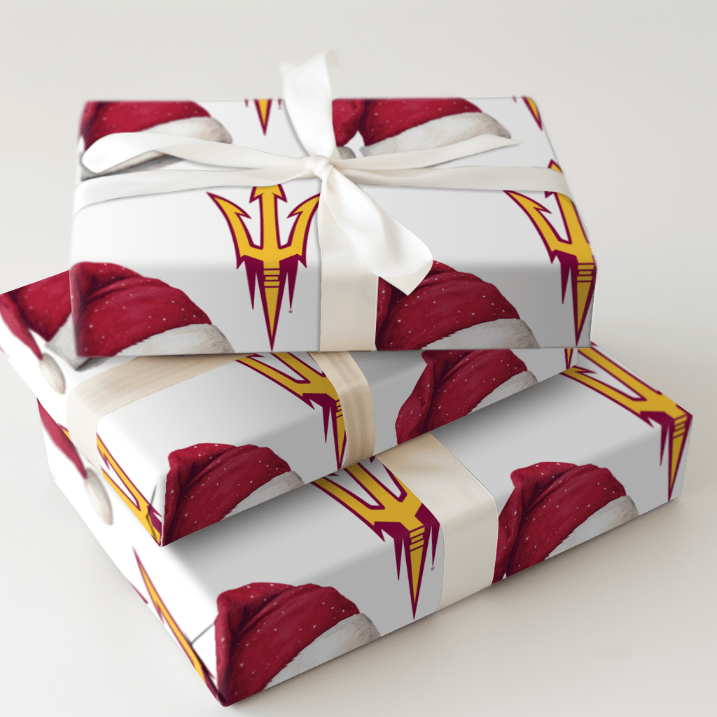 Santa's Sun Devil Signal - Wrapping Paper - Aspen & Arlo