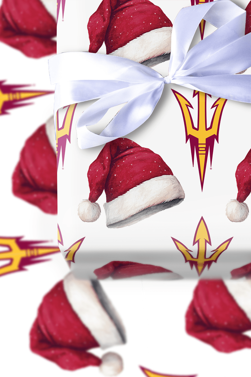 Santa's Sun Devil Signal - Wrapping Paper - Aspen & Arlo