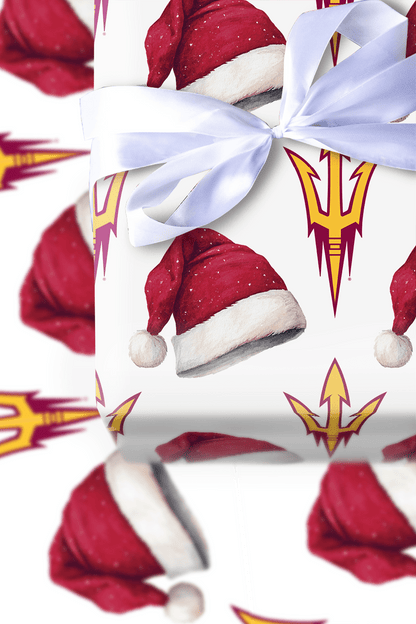 Santa's Sun Devil Signal - Wrapping Paper - Aspen & Arlo