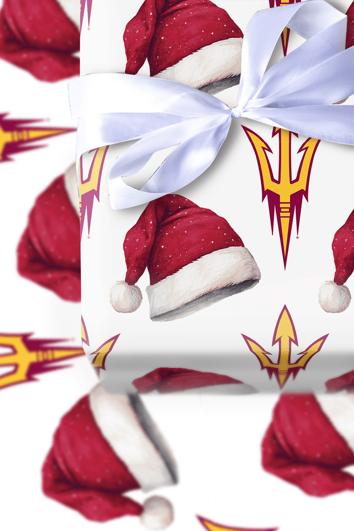 Santa's Sun Devil Signal - Wrapping Paper - Aspen & Arlo