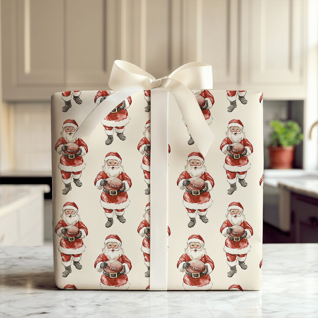 First Down Merry - Wrapping Paper - Aspen & Arlo