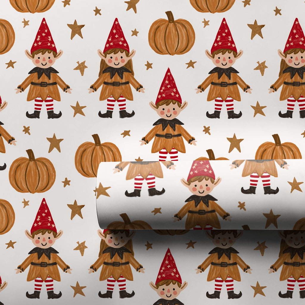 Elves in the Patch - Wrapping Paper - Aspen & Arlo