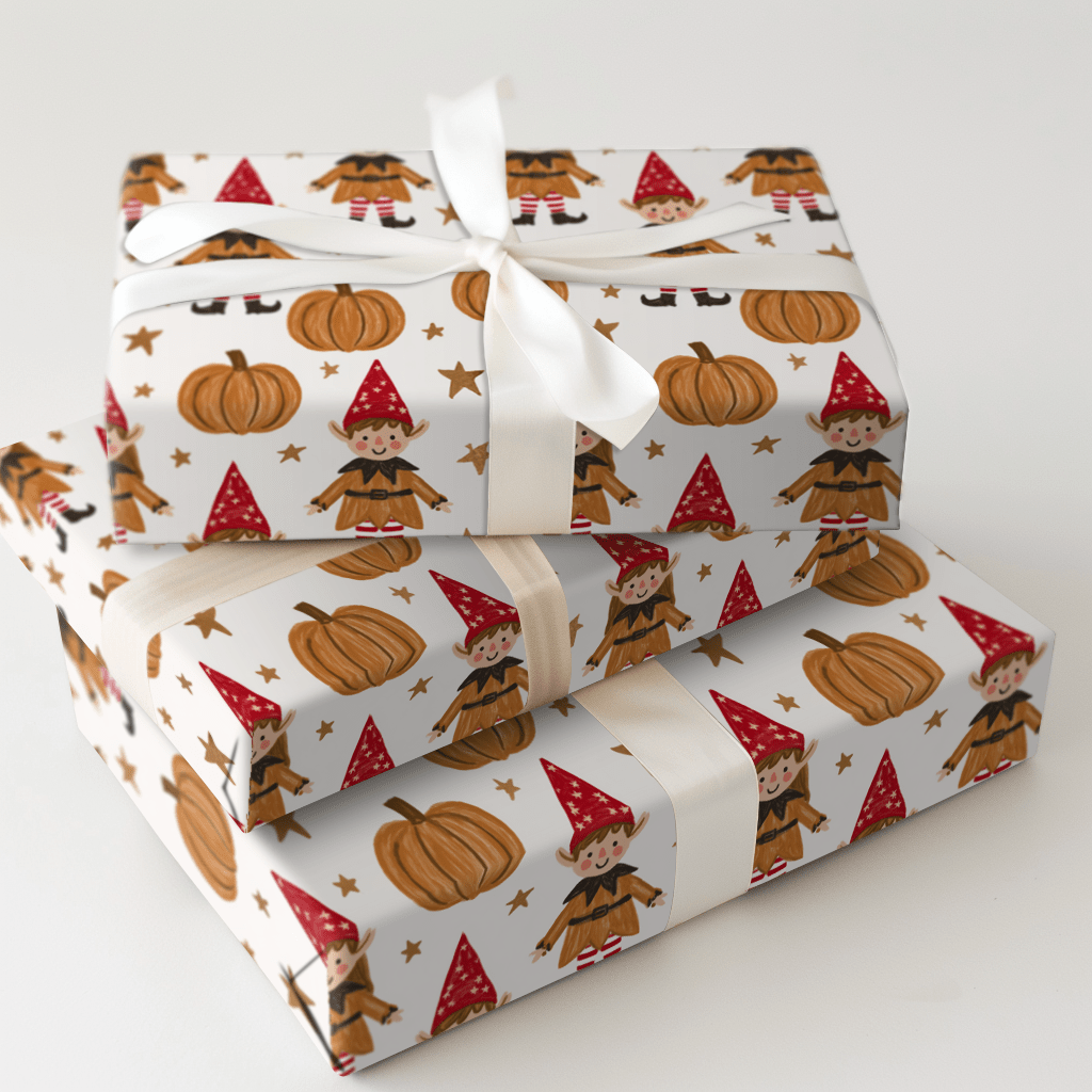 Elves in the Patch - Wrapping Paper - Aspen & Arlo