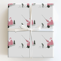 Santa_s Fishing Spot - Wrapping Paper - Aspen & Arlo