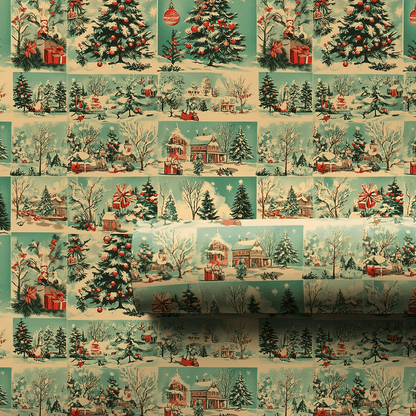 Holiday Postage - Wrapping Paper - Aspen & Arlo