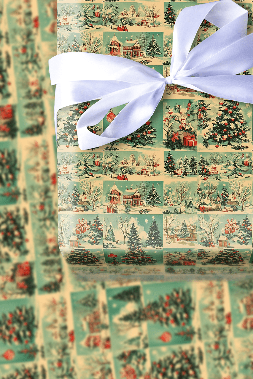 Holiday Postage - Wrapping Paper - Aspen & Arlo