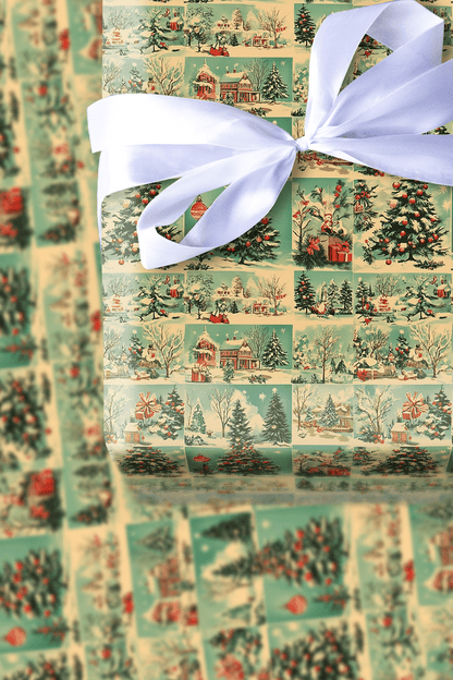 Holiday Postage - Wrapping Paper - Aspen & Arlo