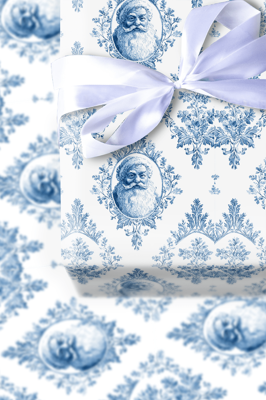 Merry and Blue - Wrapping Paper - Aspen & Arlo