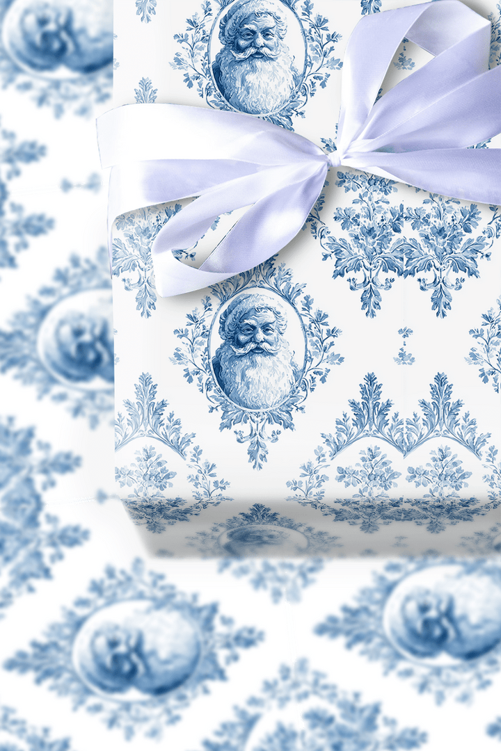 Merry and Blue - Wrapping Paper - Aspen & Arlo