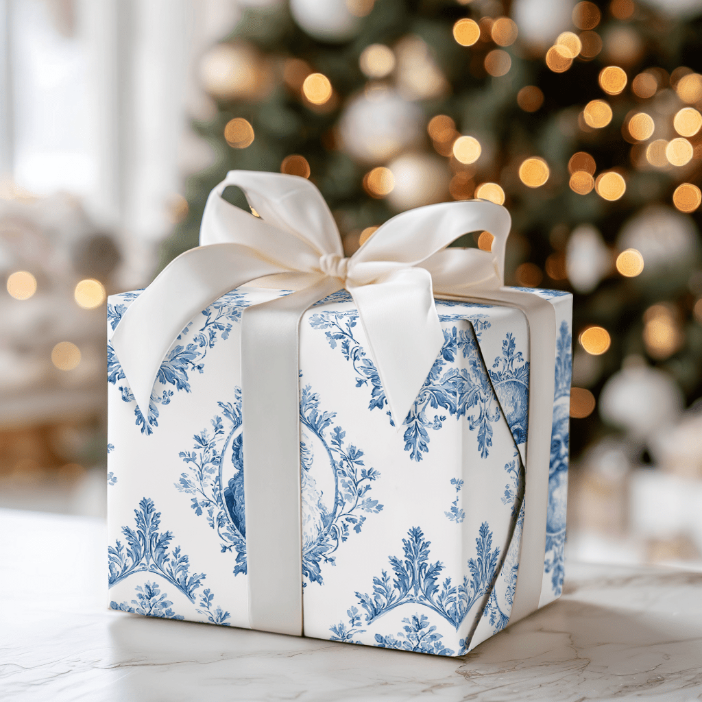 Merry and Blue - Wrapping Paper - Aspen & Arlo
