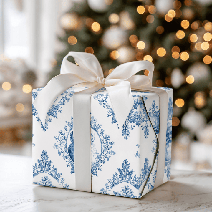 Merry and Blue - Wrapping Paper - Aspen & Arlo