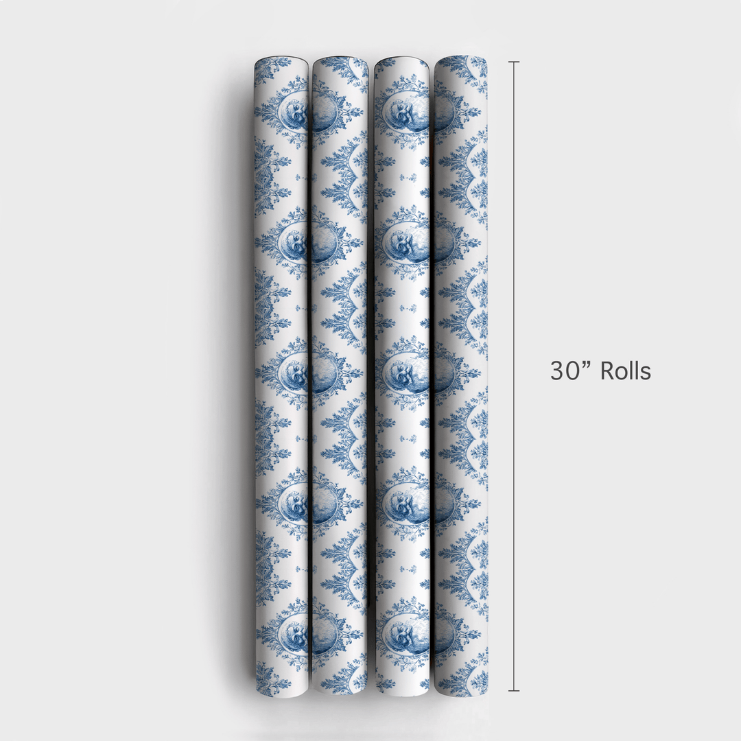 Merry and Blue - Wrapping Paper - Aspen & Arlo