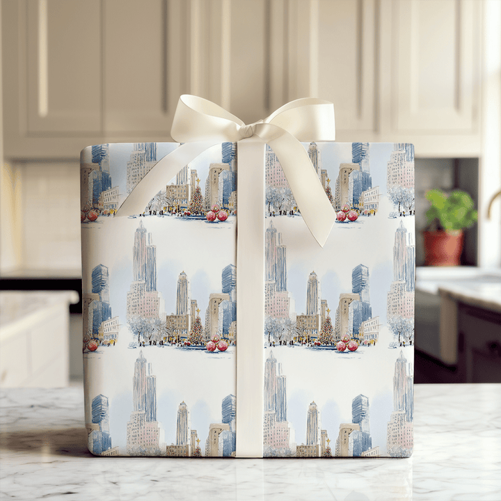 Rockefeller Frost - Wrapping Paper - Aspen & Arlo