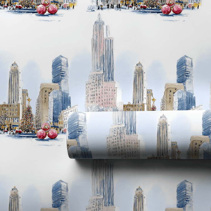 Rockefeller Frost - Wrapping Paper - Aspen & Arlo