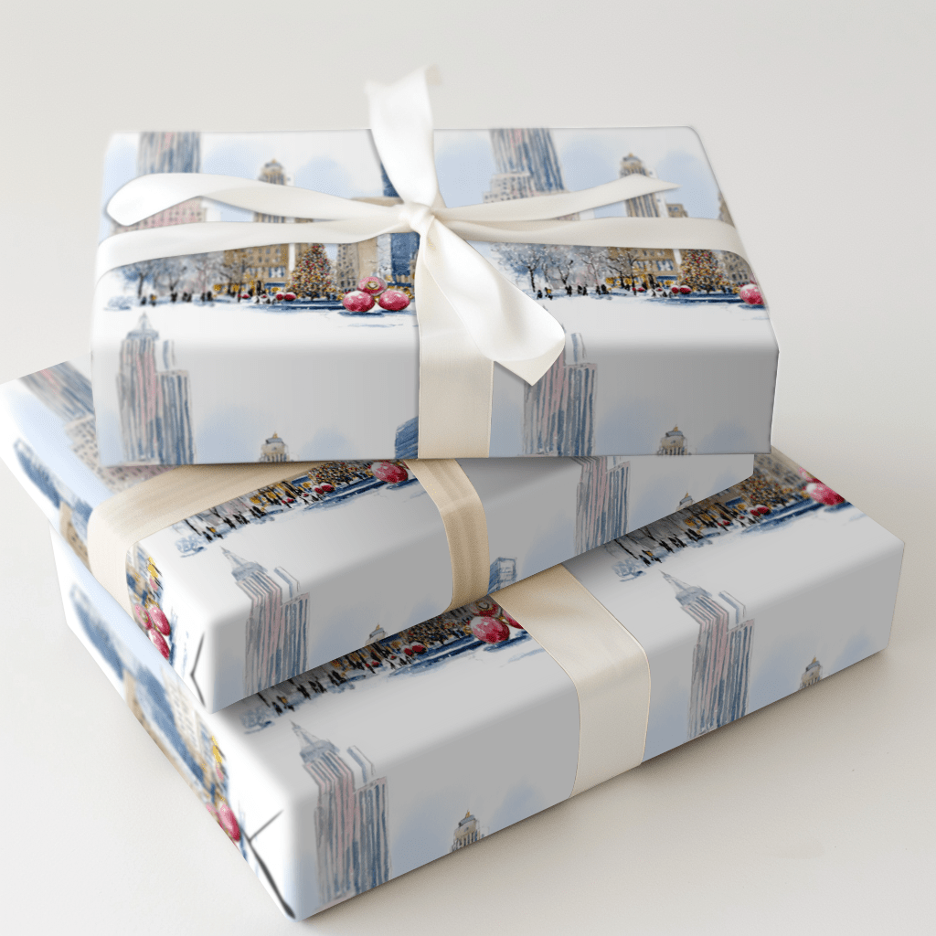Rockefeller Frost - Wrapping Paper - Aspen & Arlo
