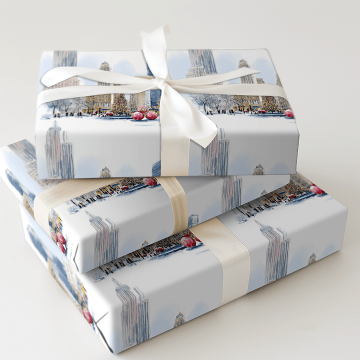 Rockefeller Frost - Wrapping Paper - Aspen & Arlo