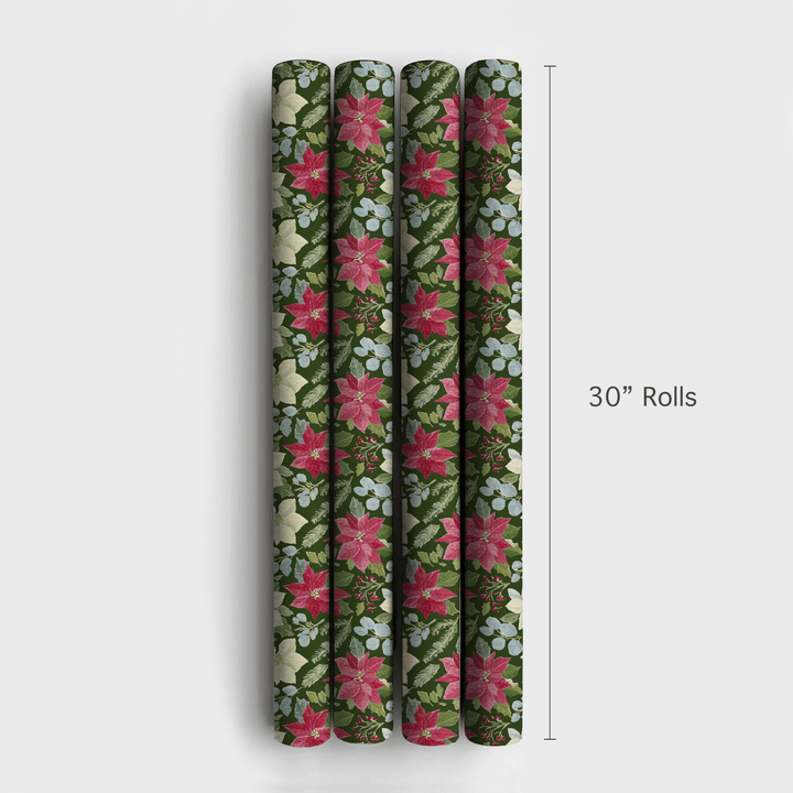 Poinsettia Reverie - Wrapping Paper - Aspen & Arlo
