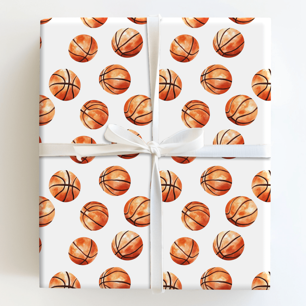 Hustling Hoops - Wrapping Paper - Aspen & Arlo