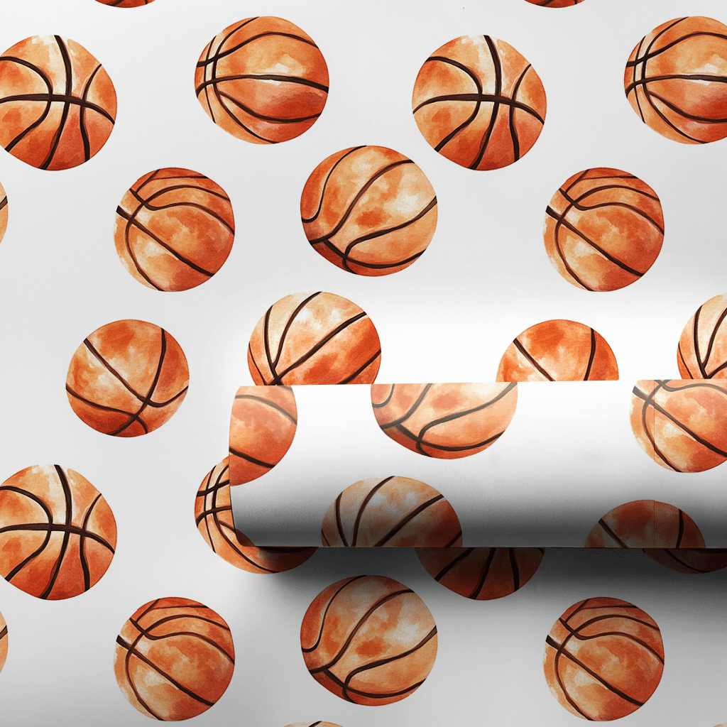 Hustling Hoops - Wrapping Paper - Aspen & Arlo