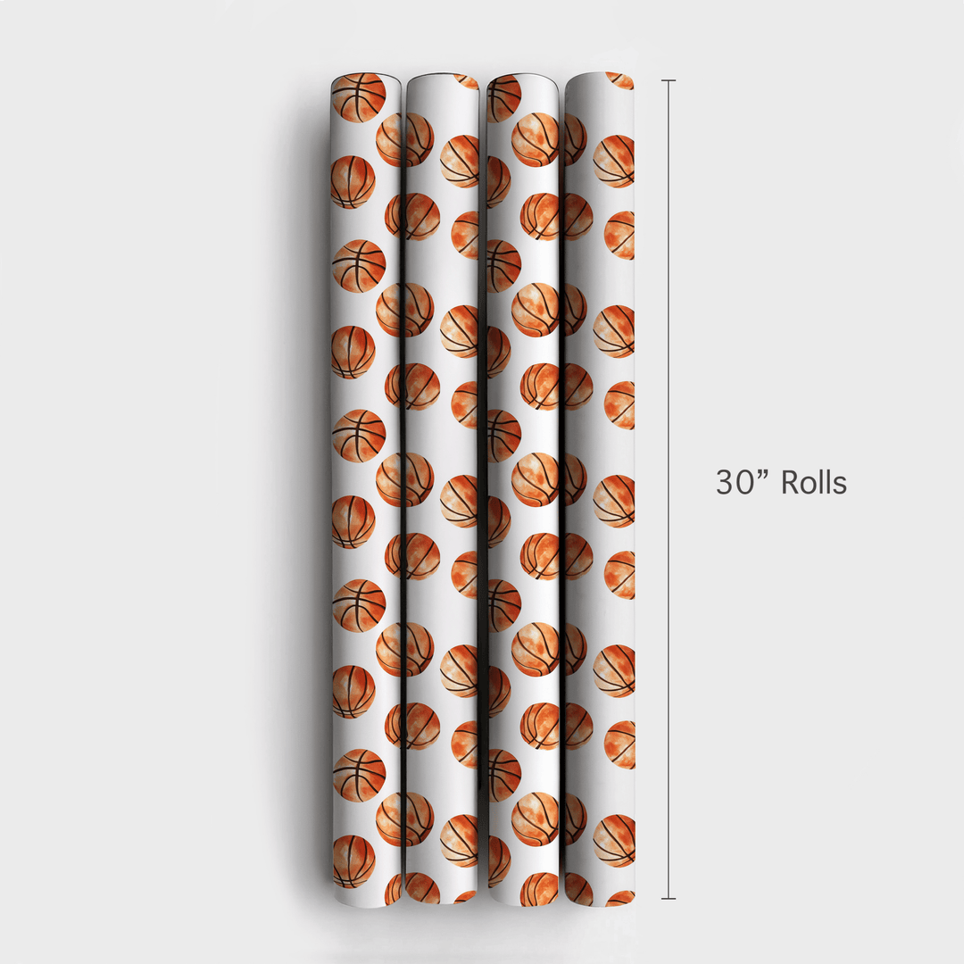 Hustling Hoops - Wrapping Paper - Aspen & Arlo