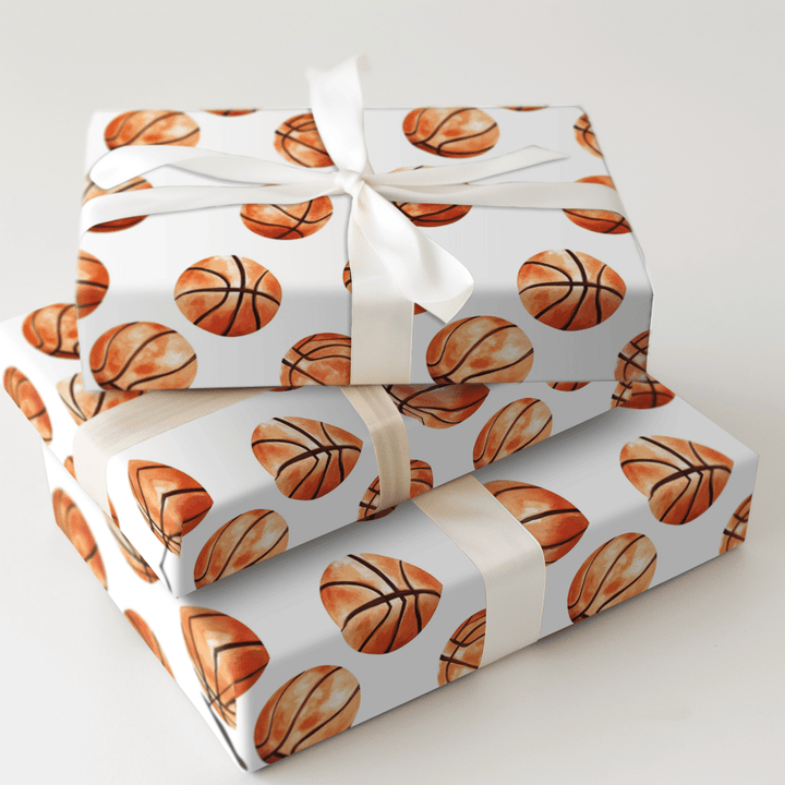Hustling Hoops - Wrapping Paper - Aspen & Arlo