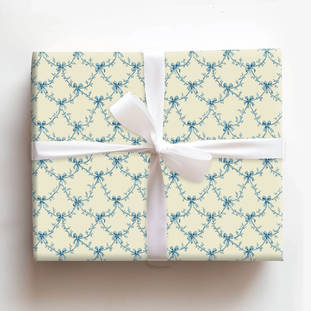 Blue Ties of Love - Wrapping Paper - Aspen & Arlo
