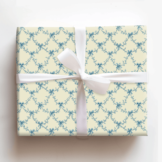 Blue Ties of Love - Wrapping Paper - Aspen & Arlo