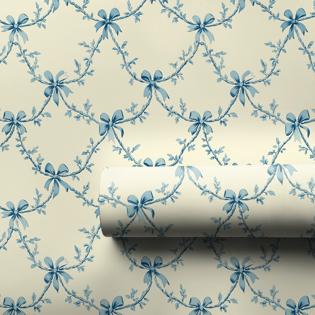 Blue Ties of Love - Wrapping Paper - Aspen & Arlo