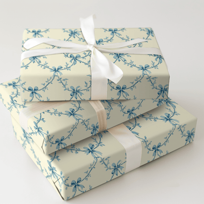 Blue Ties of Love - Wrapping Paper - Aspen & Arlo