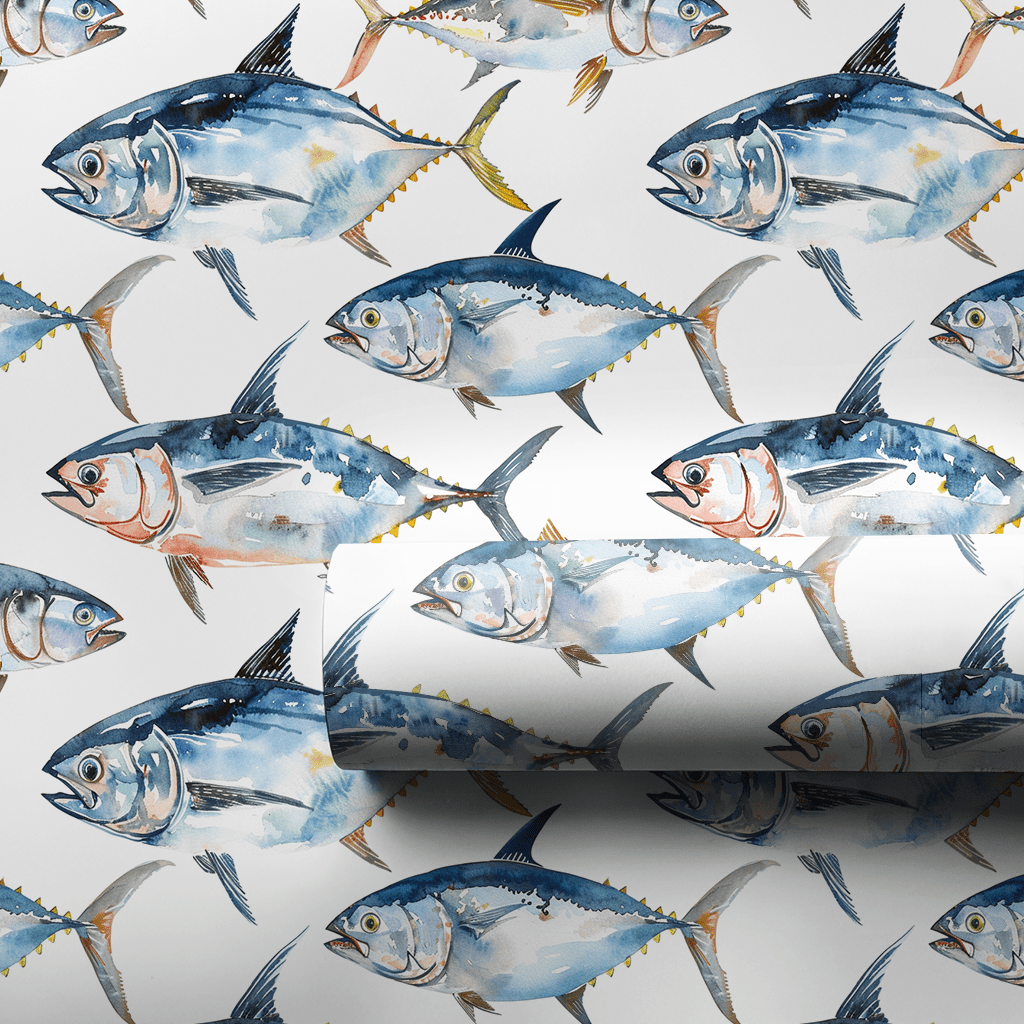 Too Many Tuna - Wrapping Paper - Aspen & Arlo