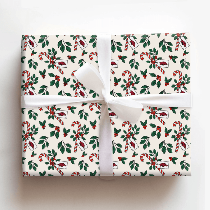 Peppermint Hog - Wrapping Paper - Aspen & Arlo