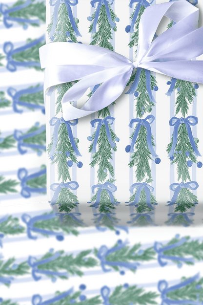 Periwinkle Garland - Wrapping Paper - Aspen & Arlo