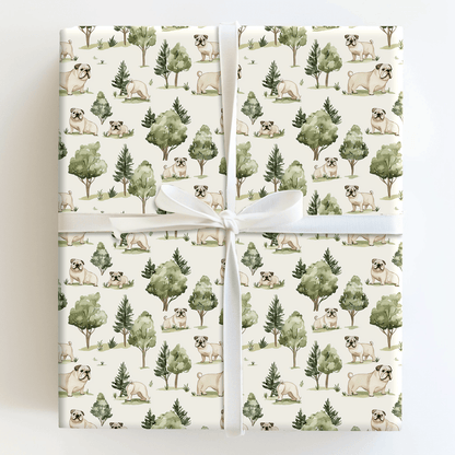 Park Day with the Bulldogs - Wrapping Paper - Aspen & Arlo