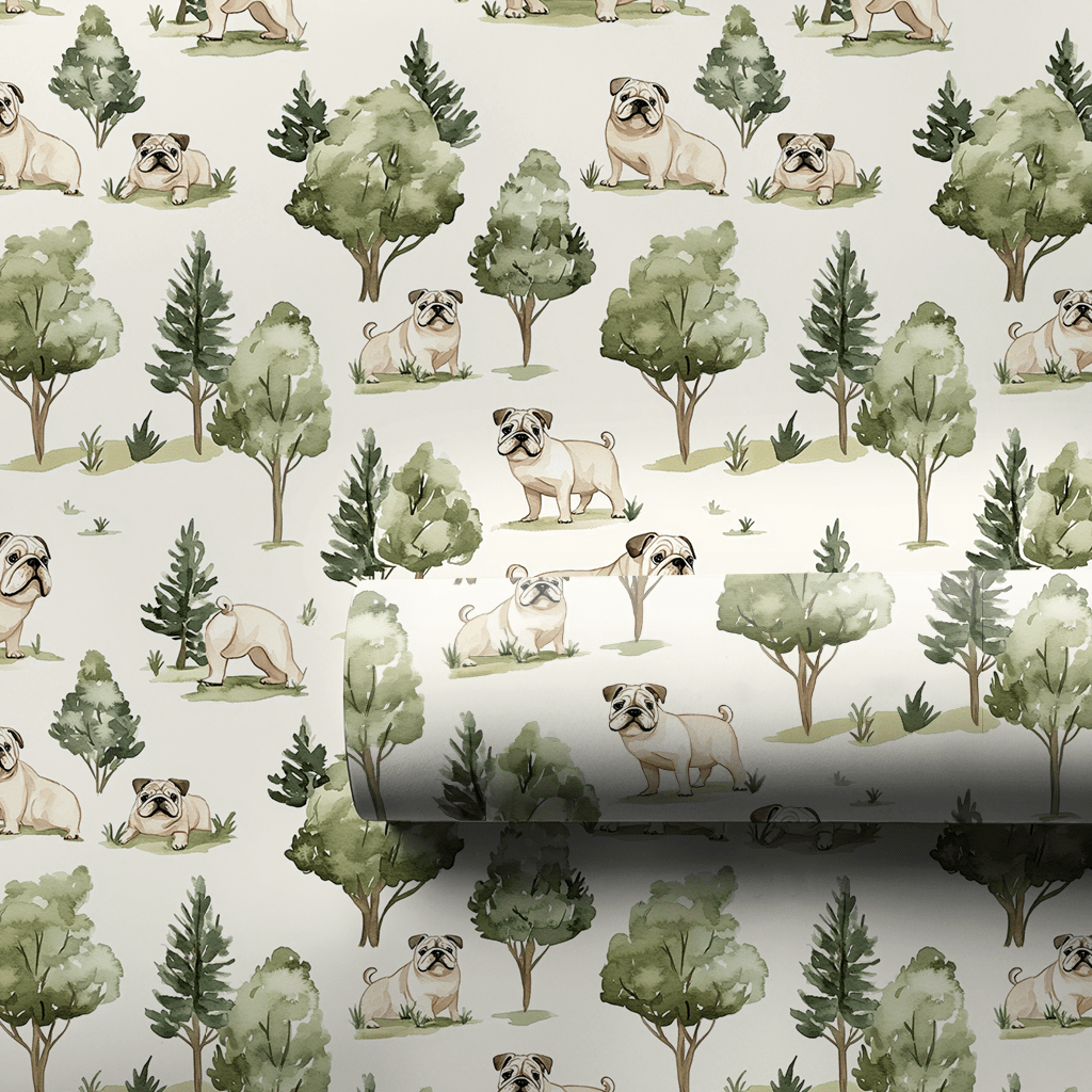 Park Day with the Bulldogs - Wrapping Paper - Aspen & Arlo