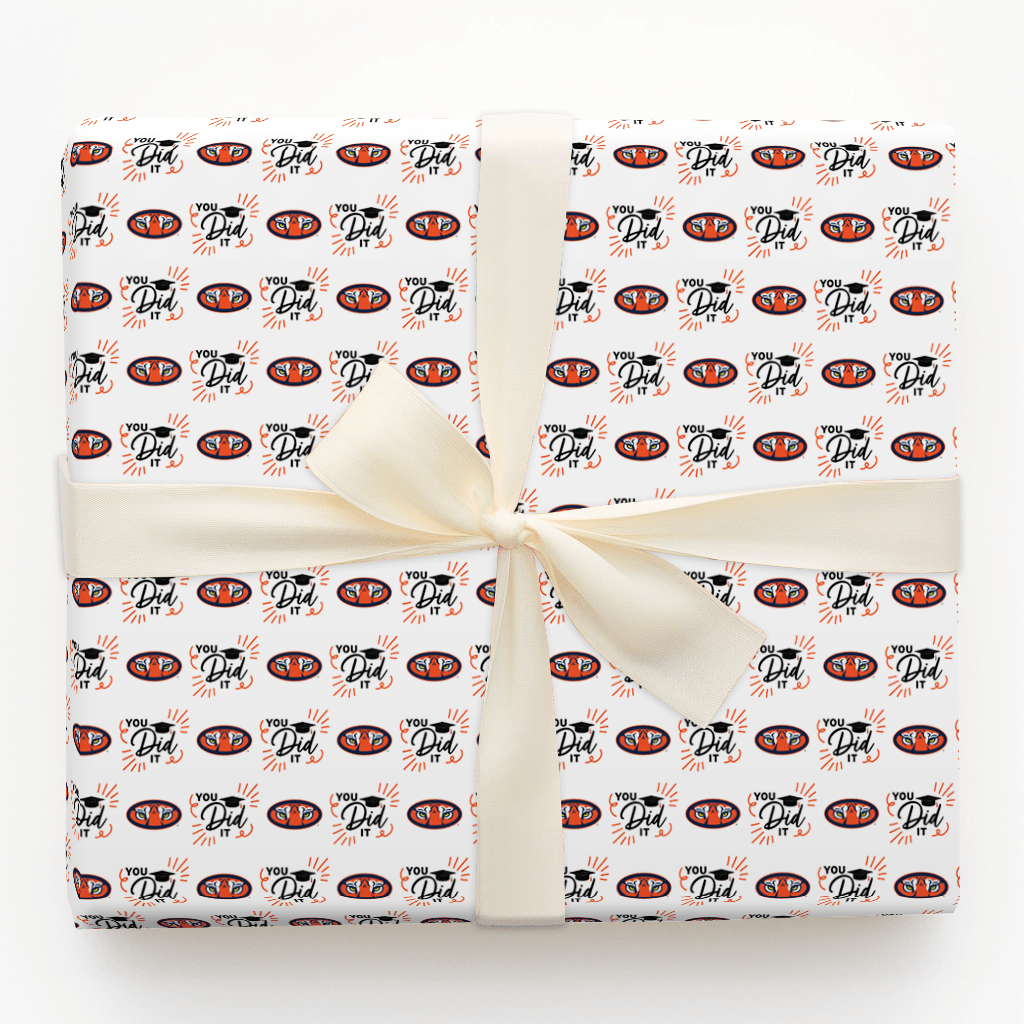 You Did It Auburn - Wrapping Paper - Aspen & Arlo