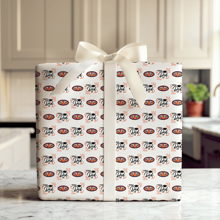 You Did It Auburn - Wrapping Paper - Aspen & Arlo