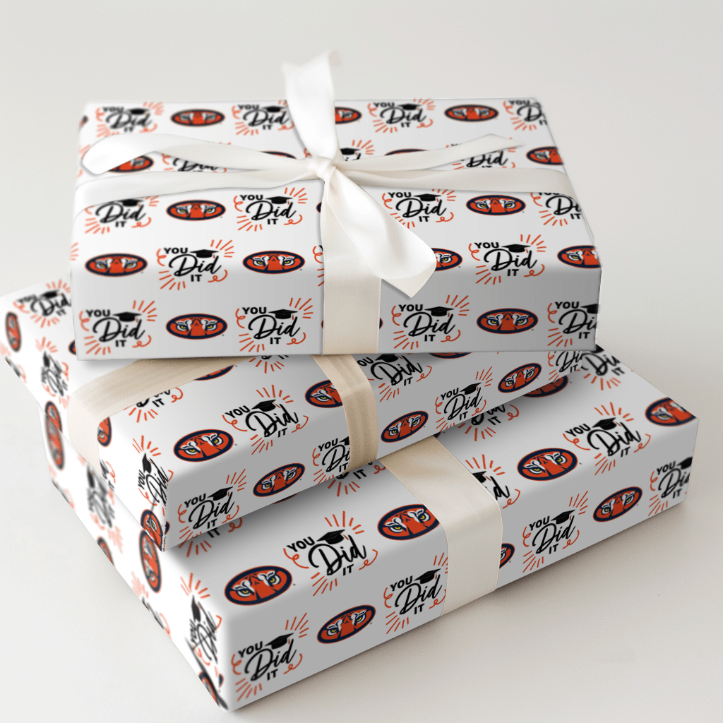 You Did It Auburn - Wrapping Paper - Aspen & Arlo