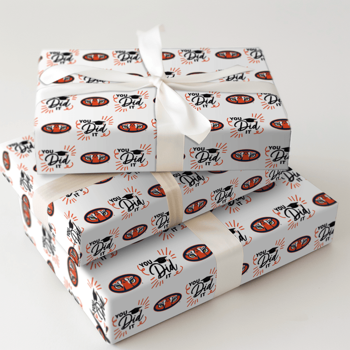 You Did It Auburn - Wrapping Paper - Aspen & Arlo