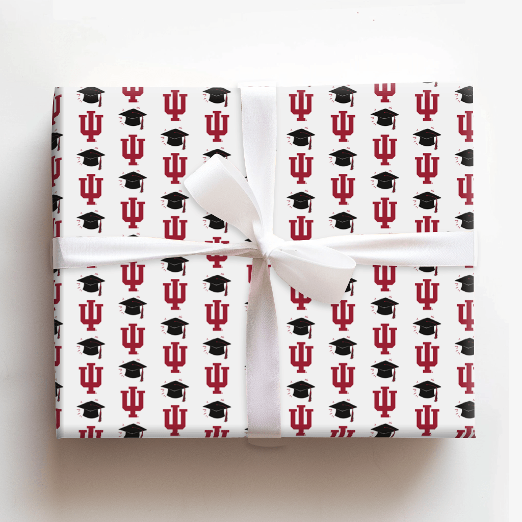 Hats off to Indiana Unviersity - Wrapping Paper - Aspen & Arlo