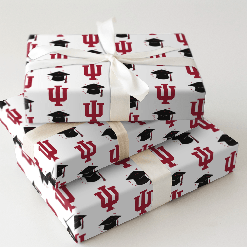 Hats off to Indiana Unviersity - Wrapping Paper - Aspen & Arlo