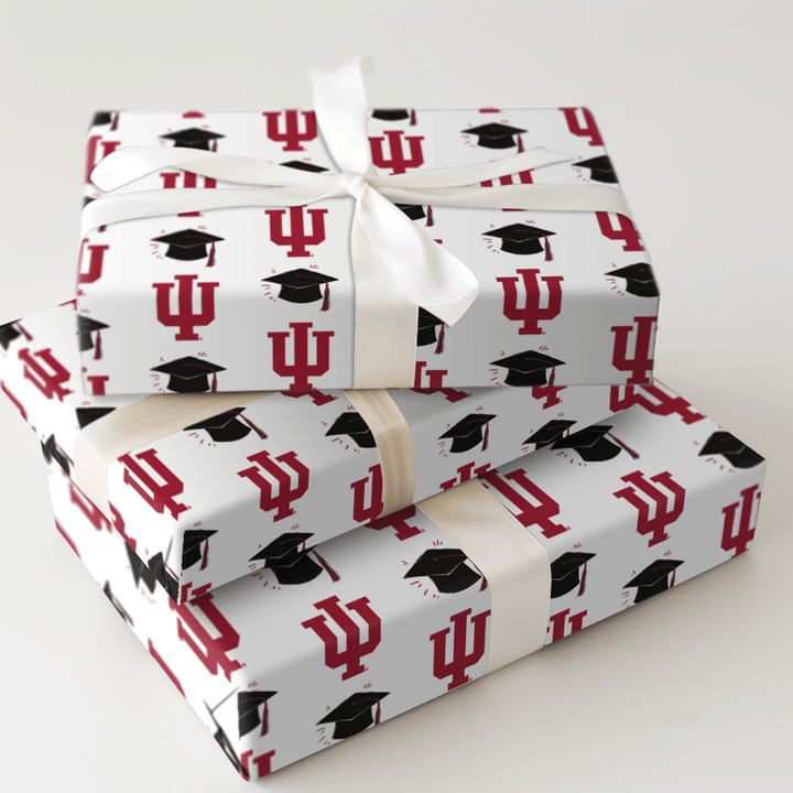 Hats off to Indiana Unviersity - Wrapping Paper - Aspen & Arlo