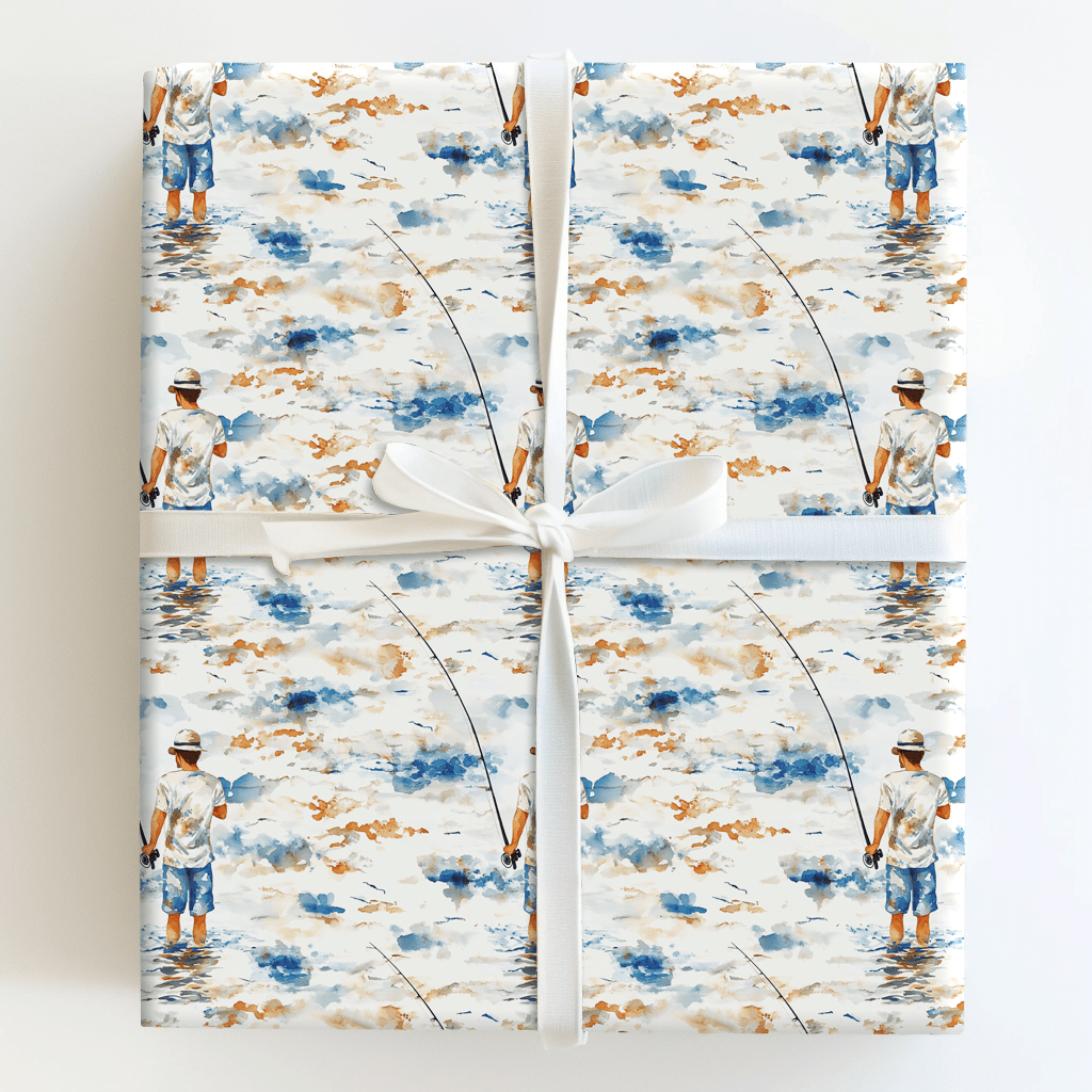 Hooked on You Dad - Wrapping Paper - Aspen & Arlo