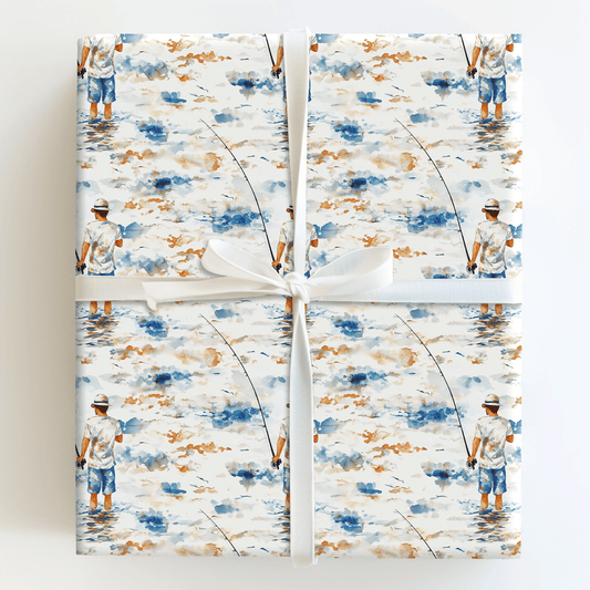 Hooked on You Dad - Wrapping Paper - Aspen & Arlo
