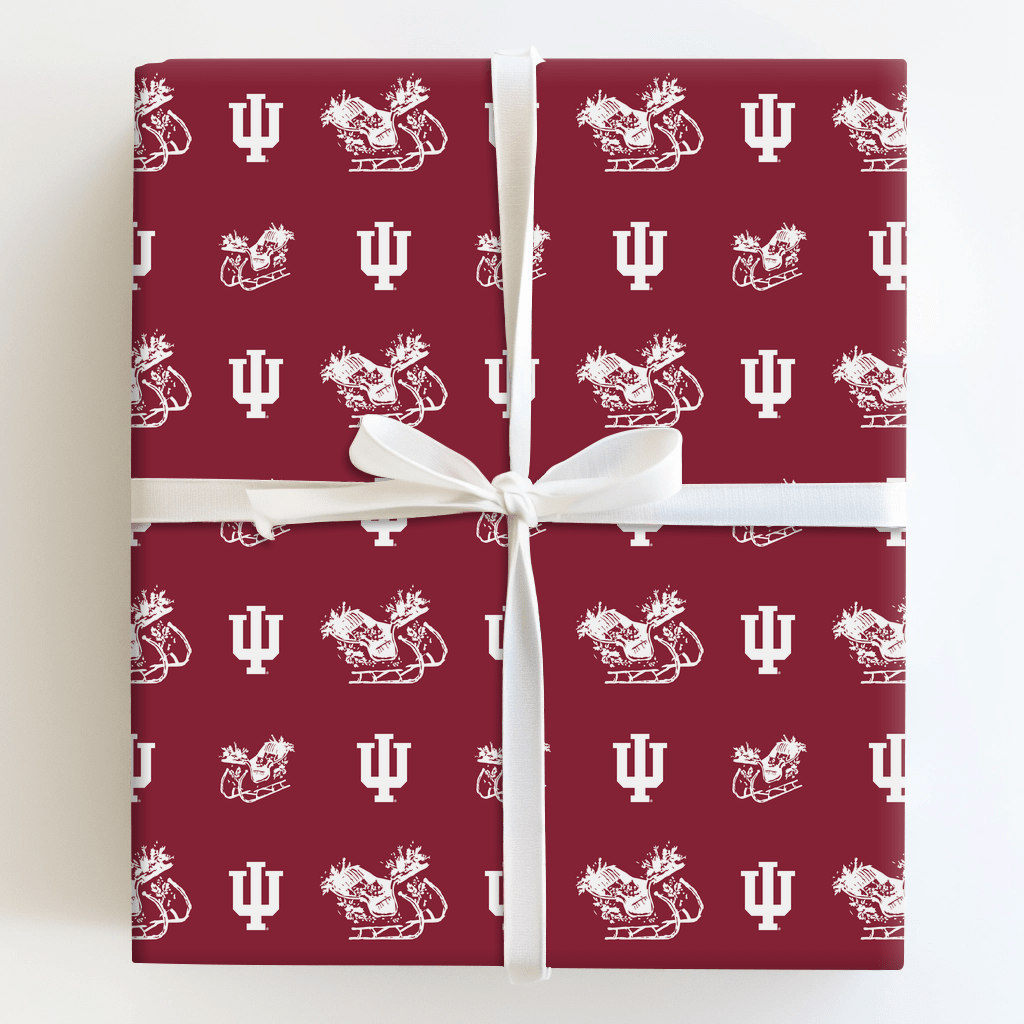 Sleigh Hoosiers - Wrapping Paper - Aspen & Arlo