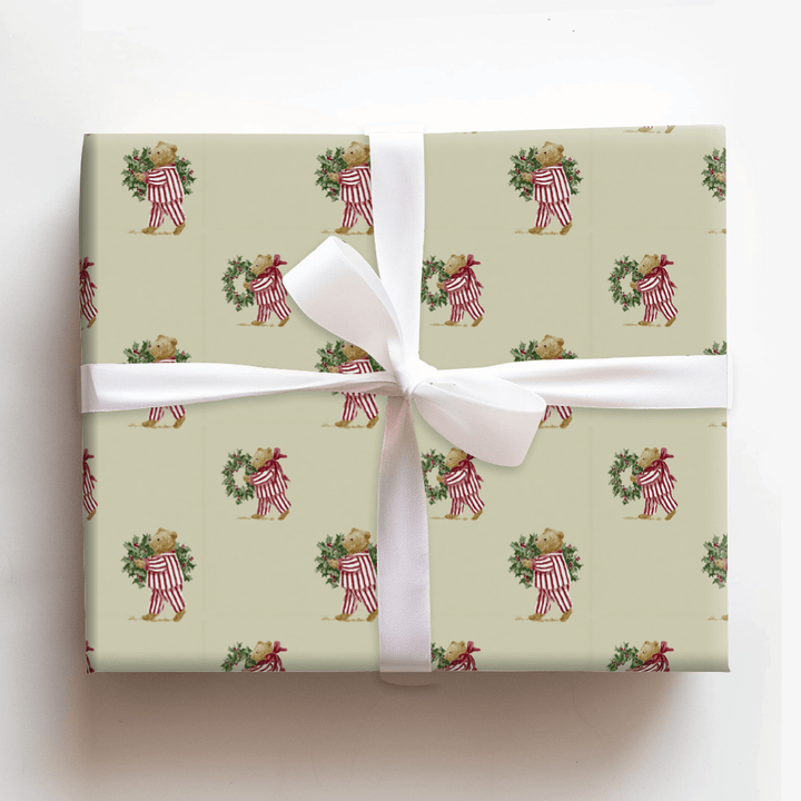Grumpy Bear Holiday - Wrapping Paper - Aspen & Arlo