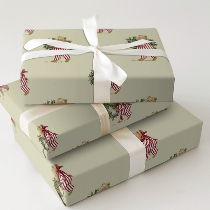 Grumpy Bear Holiday - Wrapping Paper - Aspen & Arlo