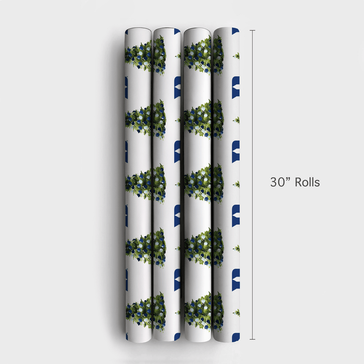 Blue Devil Christmas Tree - Wrapping Paper - Aspen & Arlo