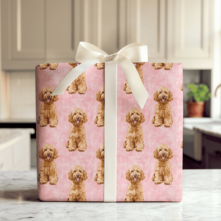 Cuddle Me Golden - Wrapping Paper - Aspen & Arlo